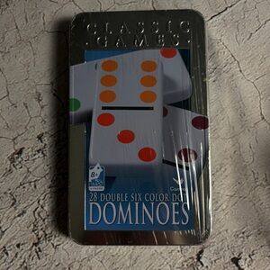 New Cardinal Double Six Color Dot Dominoes